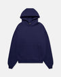BLANK BUTTON HOODIE NAVY WASHED