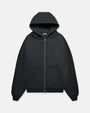 BLANK ZIP-HOODIE BLACK WASHED