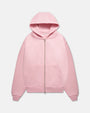 BLANK ZIP-HOODIE BUBBLE GUM WASHED