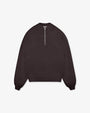 BLANK QUARTER ZIP SWEATER BLACK WASHED